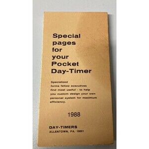Day-Timer Organizer-Assortment Extra Pages-Spiral Pocket Size Planner Refill